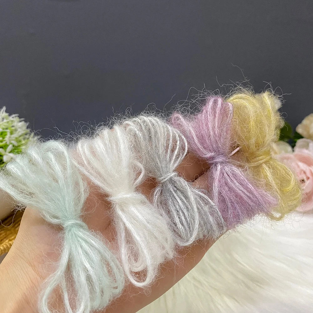 500G/PC Mohair Yarn High Quality Super Soft And Warm Baby Wool Crochet Yarn Anti-Pilling For Hand Knitting Scarves Sweaters Hats