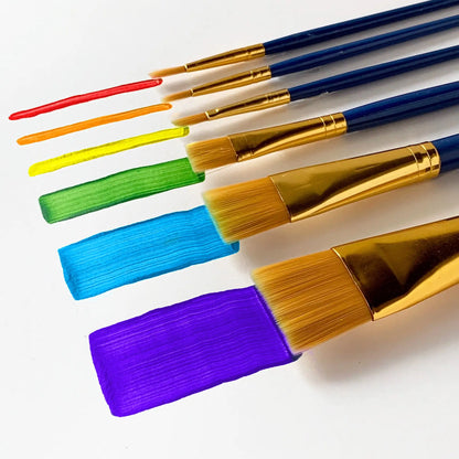 ArtSkills Premium Artist Paint Brush Set for Acrylic, Watercolor and Oil, 6Pc