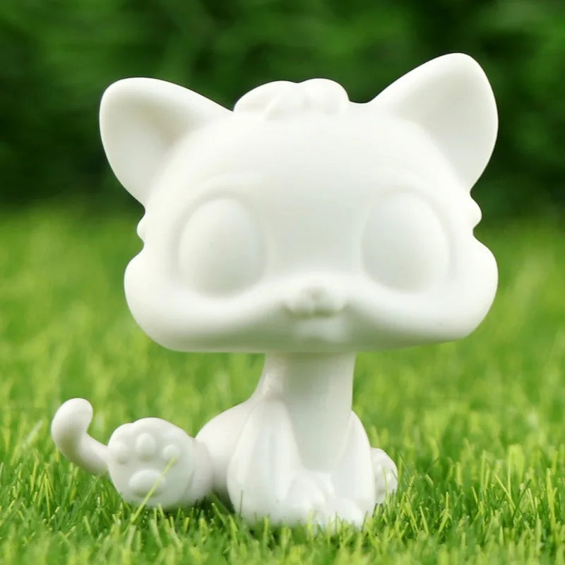 White Base Pet, Lovely Shorthair Cat Collie Husky Action Figure