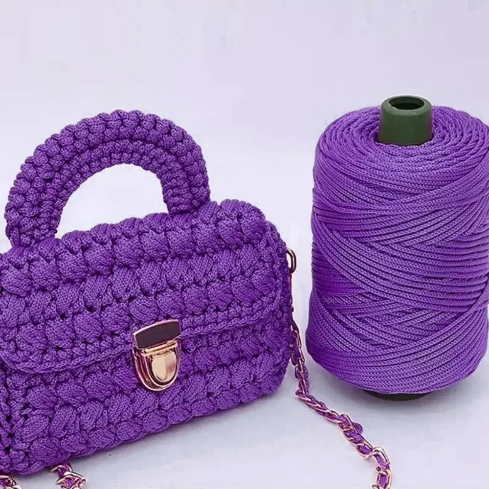 3mm Handmade Ice Rope Thread DIY Hook Cushion Beginners Crochet Knitting Yarn