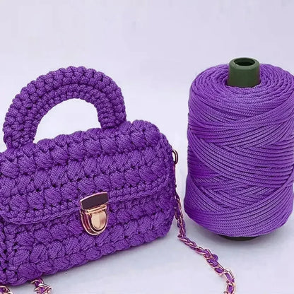 3mm Handmade Ice Rope Thread DIY Hook Cushion Beginners Crochet Knitting Yarn
