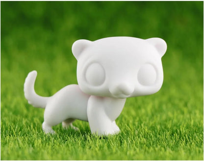 White Base Pet, Lovely Shorthair Cat Collie Husky Action Figure