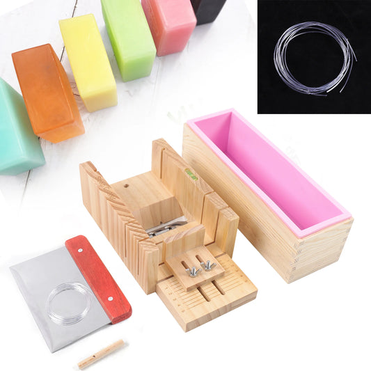 Adjustable Soap Cutting Tool, Smooth Surface for Easy Cleaning, Clear Scale for Precise Soap and Candle Sizing,