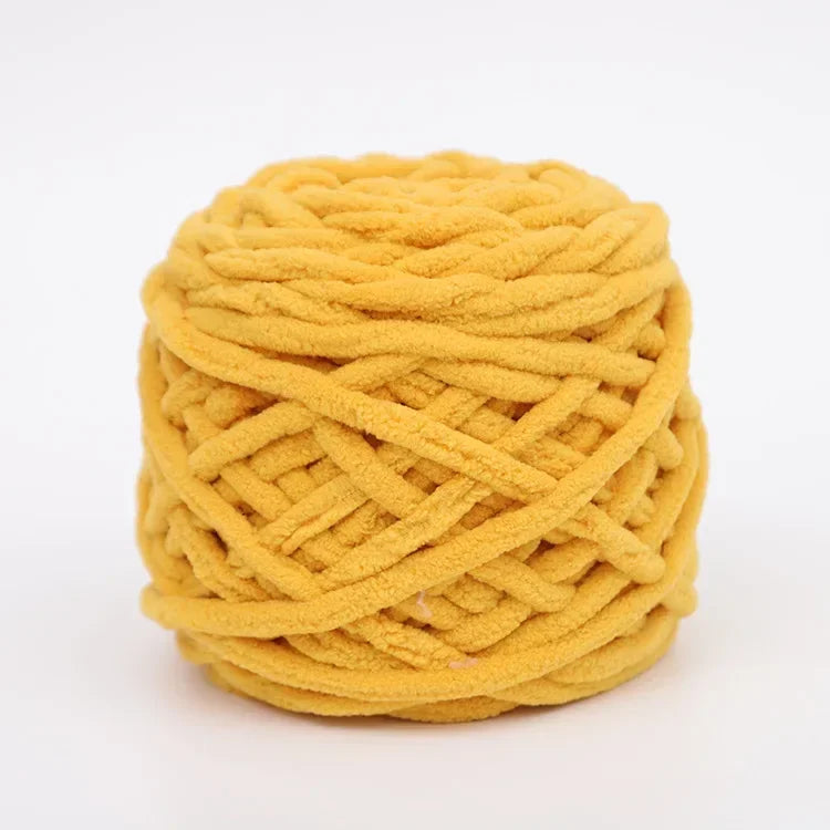 100g/ball Chenille Knitting Yarn Soft Ice Strip Line Cotton Yarn DIY Wool Yarn for Hand Knitting Scarf Thick Wool Wholesale
