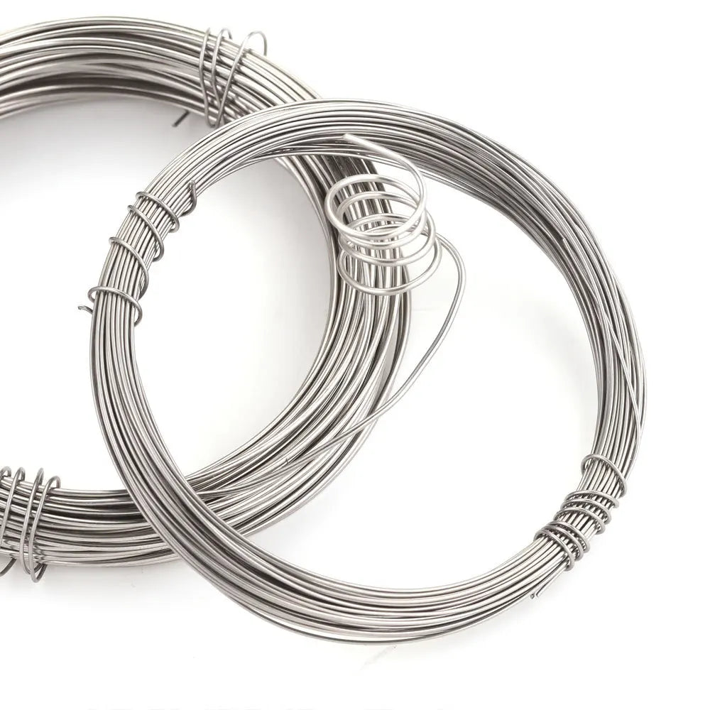 10M Stainless Steel Silver Color Wire Single Wire Beading Wire 0.3/0.4/0.5/0.6/0.8/1mm