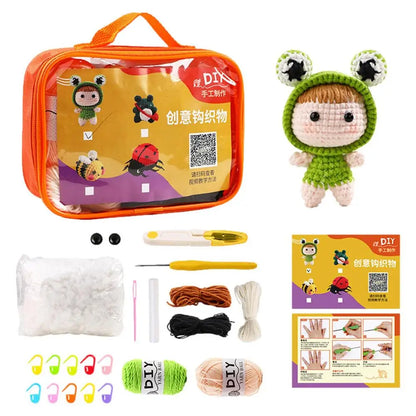 Woobles Crochet Kit For Beginners DIY Animal Woobles With Easy Peasy Yarn