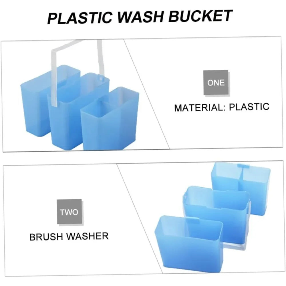 Art pen wash bucket Wash basin Artist Clean cup Plastic brush cleaner Watercolor