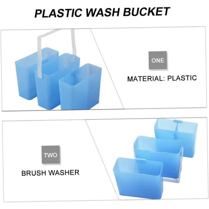 Art pen wash bucket Wash basin Artist Clean cup Plastic brush cleaner Watercolor