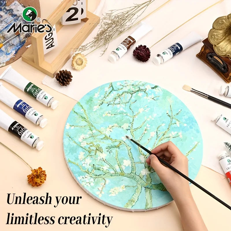 5pcs Marie's Oil Paints Set, 50ml (1.7fl. oz) x 5, Vibrant Colors