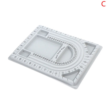 Flocked Bead Board For Bracelet Necklace Tray Beading Measuring Tools