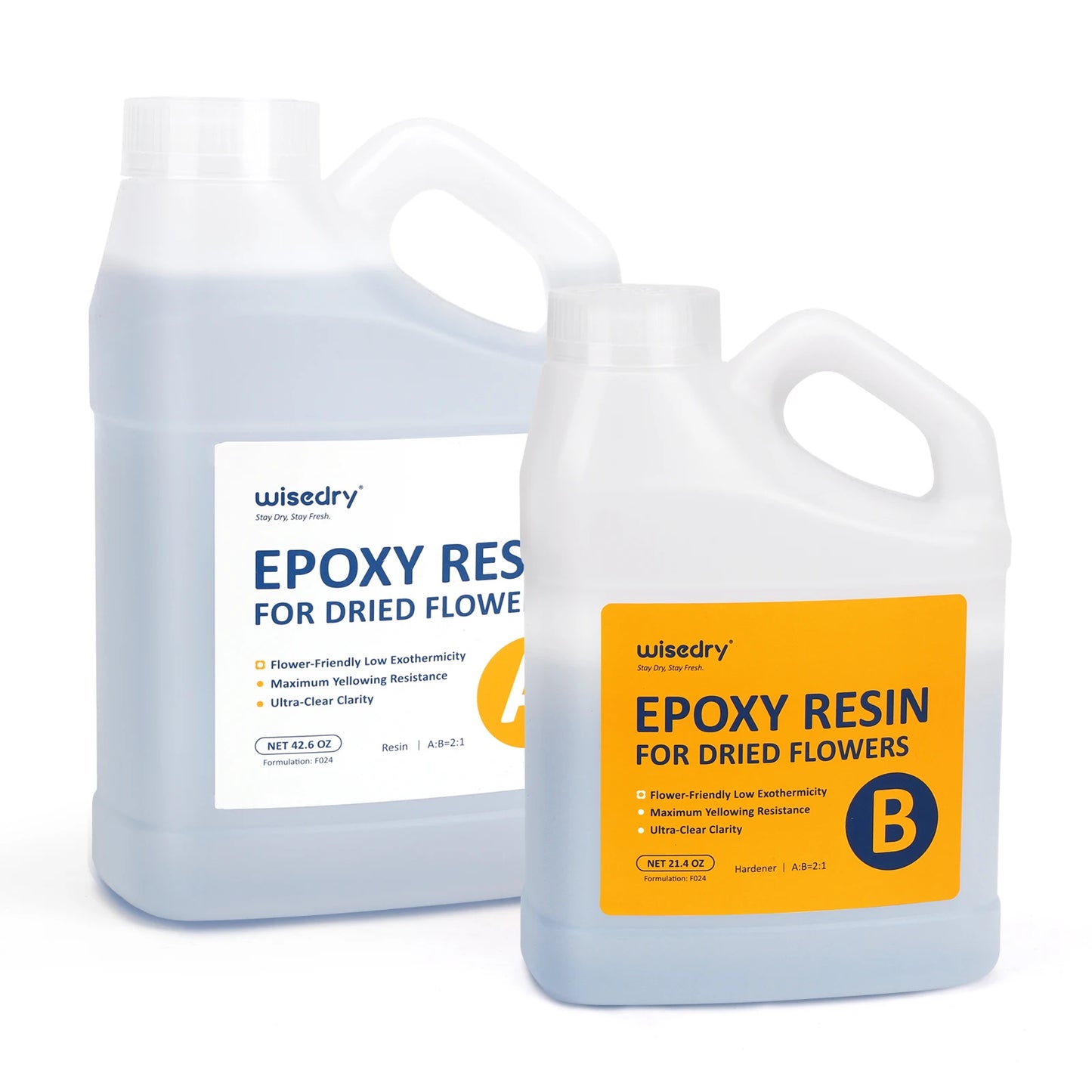Crystal Clear Epoxy Resin for Floral Preservation, Self-Leveling, Fast Curing Heat Resistant for Casting Coating