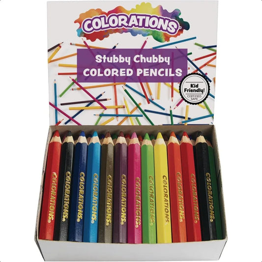 STUBPEN Stubby by Colored Pencils for Set of 48