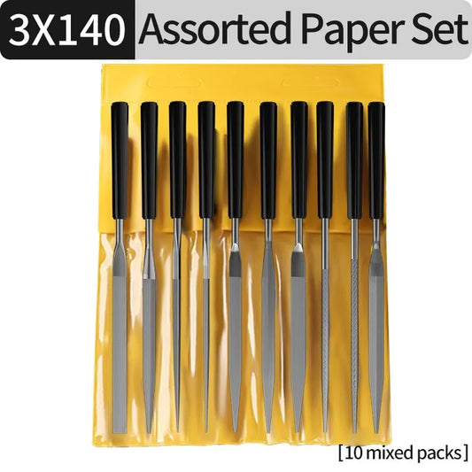 10pcs/set Metal Needle File Set Wood Rasp Metal Polishing Hand File Tools