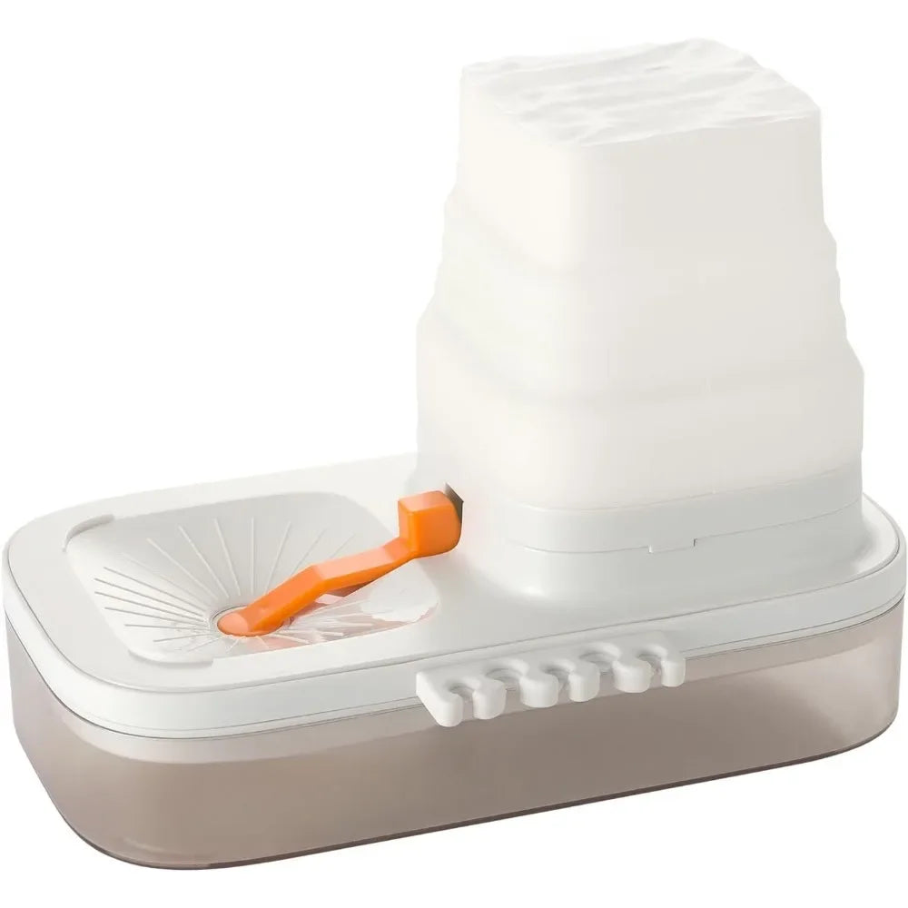 Paint brush cleaner with 5-tank silicone brush holder - for acrylic watercolor and water-based paints
