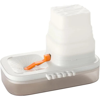 Paint brush cleaner with 5-tank silicone brush holder - for acrylic watercolor and water-based paints