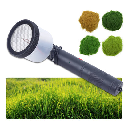 Portable Electrostatic Flocking Machine, DC3000V High-Efficiency Grass Applicator with Steel Mesh & ABS Housing