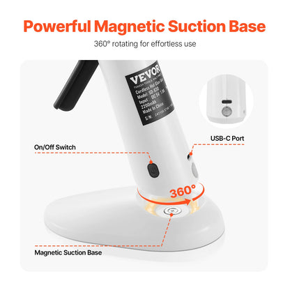 Hot Glue Gun, Rechargeable Cordless, Mini Wireless Kit With 2200mAh Battery, 20 Pcs Glue Sticks