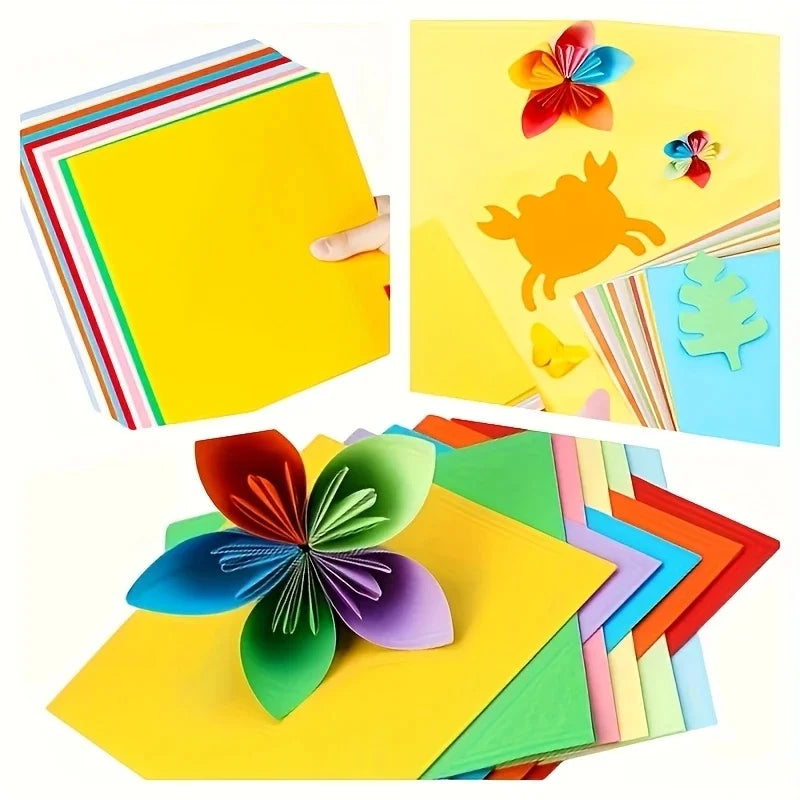 100 sheets of cardstock available in 10 colors for origami art crafts office supplies scrapbooking