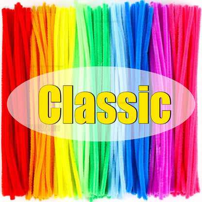 Creative Wires Chenille Wire Pipe Cleaners Colorful Stems Plush Wired Twist Stick