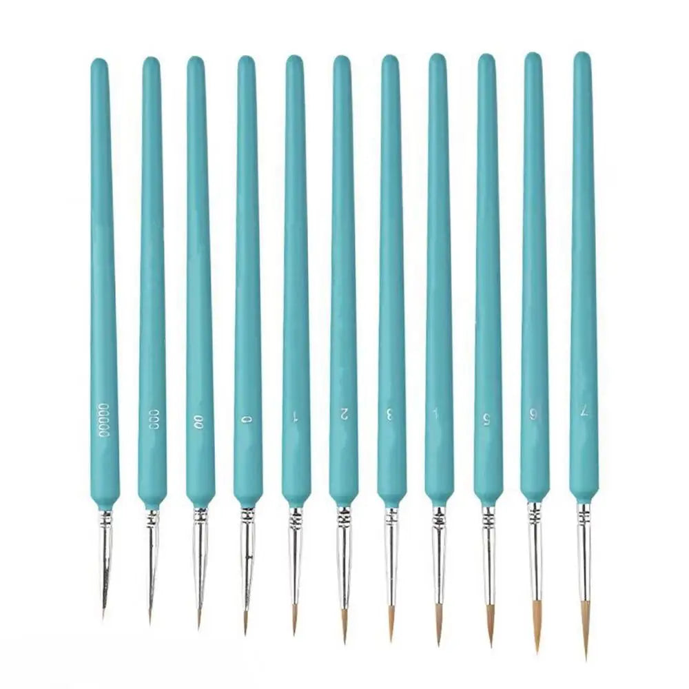 Paint Brushes For Fine Detailing Multifunctional Artist Paint Brushes 11x Portable Drawing