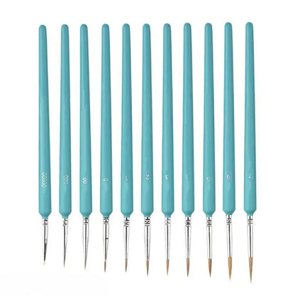 Paint Brushes For Fine Detailing Multifunctional Artist Paint Brushes 11x Portable Drawing