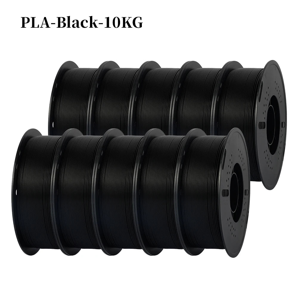 KINGROON 22LBS PETG or PLA filament 3D Printer Filament 10 Rolls 1KG 1.75MM Eco-Friendly Good Toughness Mix Color