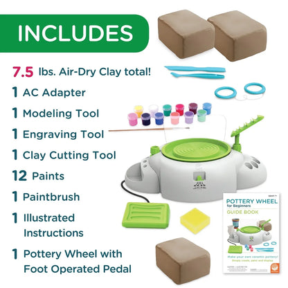 5 lb Air Dry Clay Refill Kids Includes Illustrated Instructions Coil and Pinch Pot Making Easy Molding Safe Pottery Craft