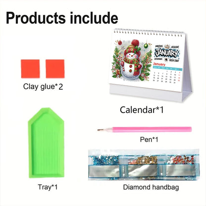 2026 Calendar DIY Diamond Painting Art Kit DIY Desk Calendar