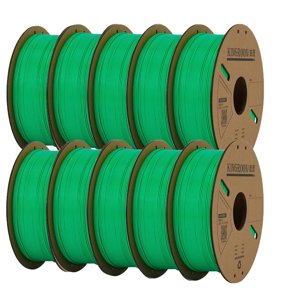 KINGROON PLA Filament 1.75mm 3D Printer 5/10Rolls Plastic Material 100% No Bubble for FDM 3D Printer MIX