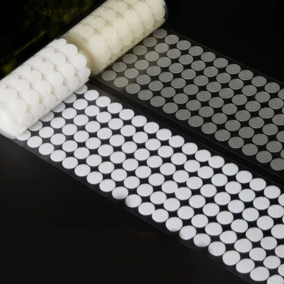 10/15/20mm Transparent Dot Self Adhesive Hook and Loop Fastener Tape
