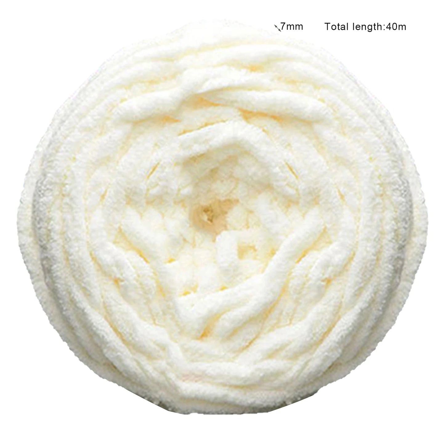 40m Knitting Yarn Soft DIY Crochet Solid Color Chunky Yarn