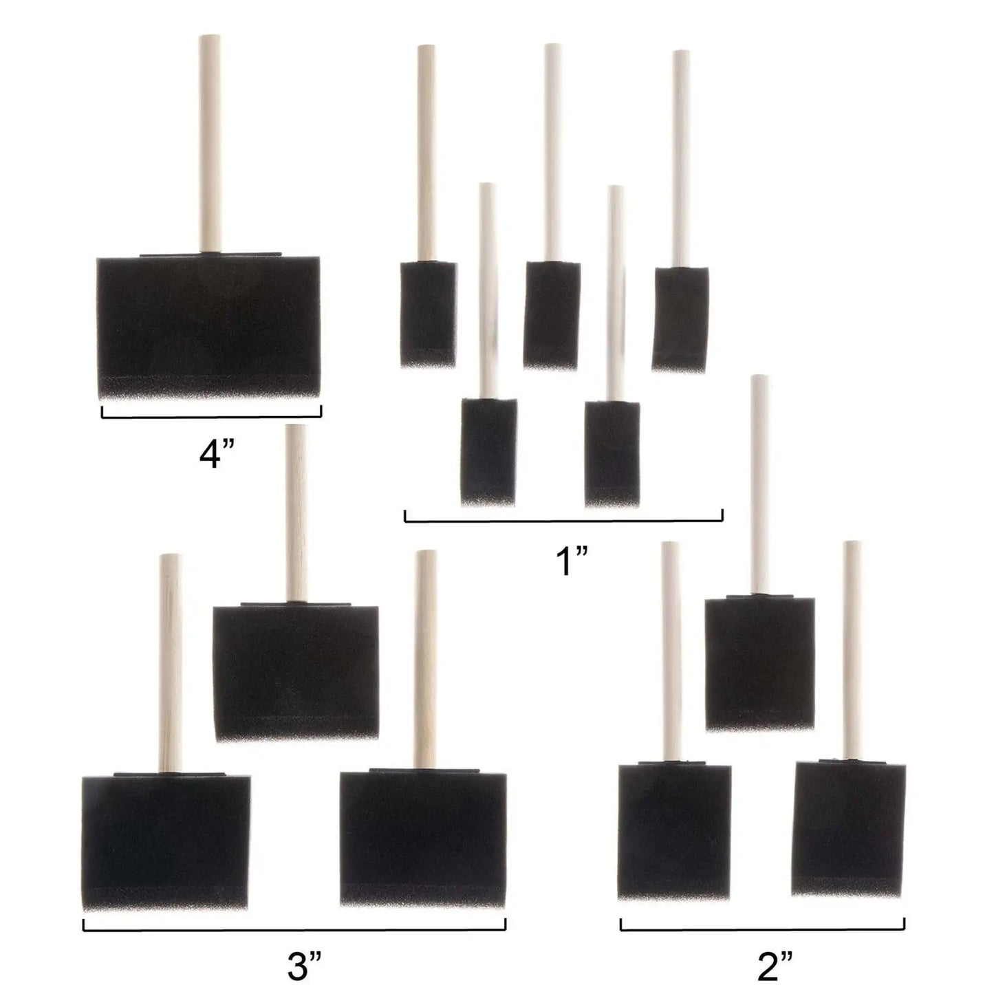 Foam Brush 12-Piece Paintbrush Set