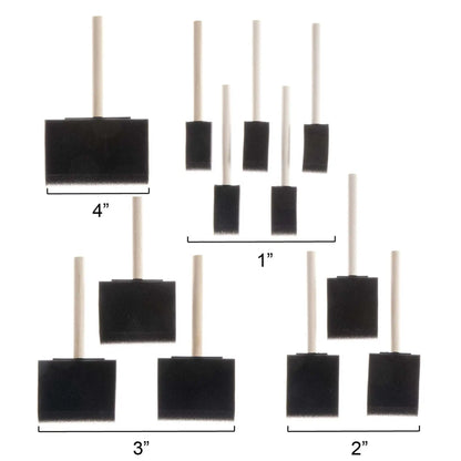 Foam Brush 12-Piece Paintbrush Set
