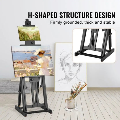 Adjustable Easel for Artists 77 Inch Beechwood Canvas Holder