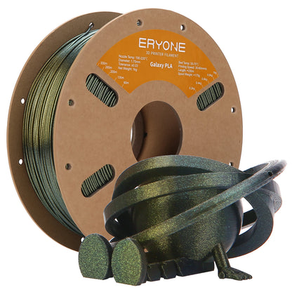 Eryone 1KG Galaxy PLA Glitter Color Premium Filament 3D Print, Multicolor Available, Sparkle Shining