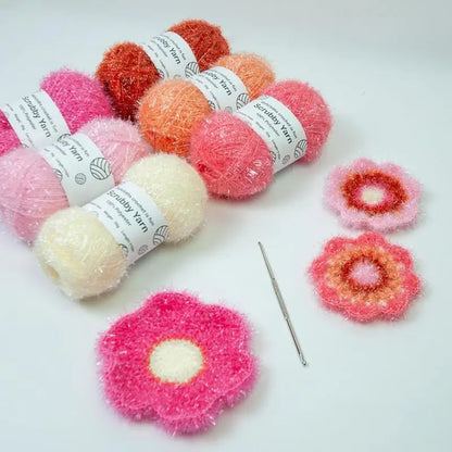 Scrubbies Polyester Assorted Colors Exquisite Crocheting Weaving Yarn