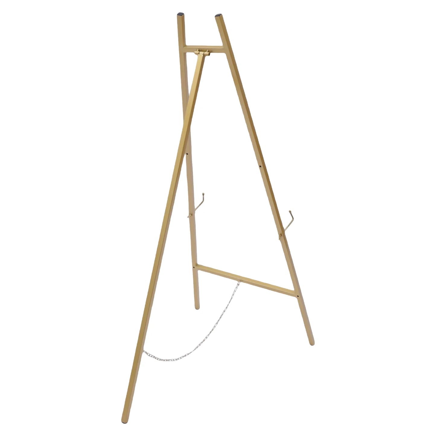 2 Tall Steel Pipe Floor Easel Stand Large Gold