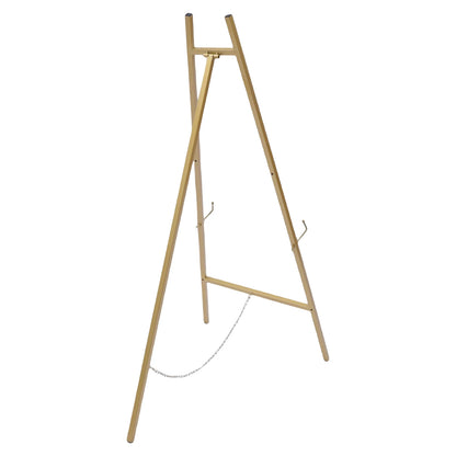 2 Tall Steel Pipe Floor Easel Stand Large Gold