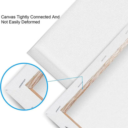 11x14 Canvases for Painting, 24 Pack Blank White Canvases Cotton for Oil, Acrylic and Watercolor