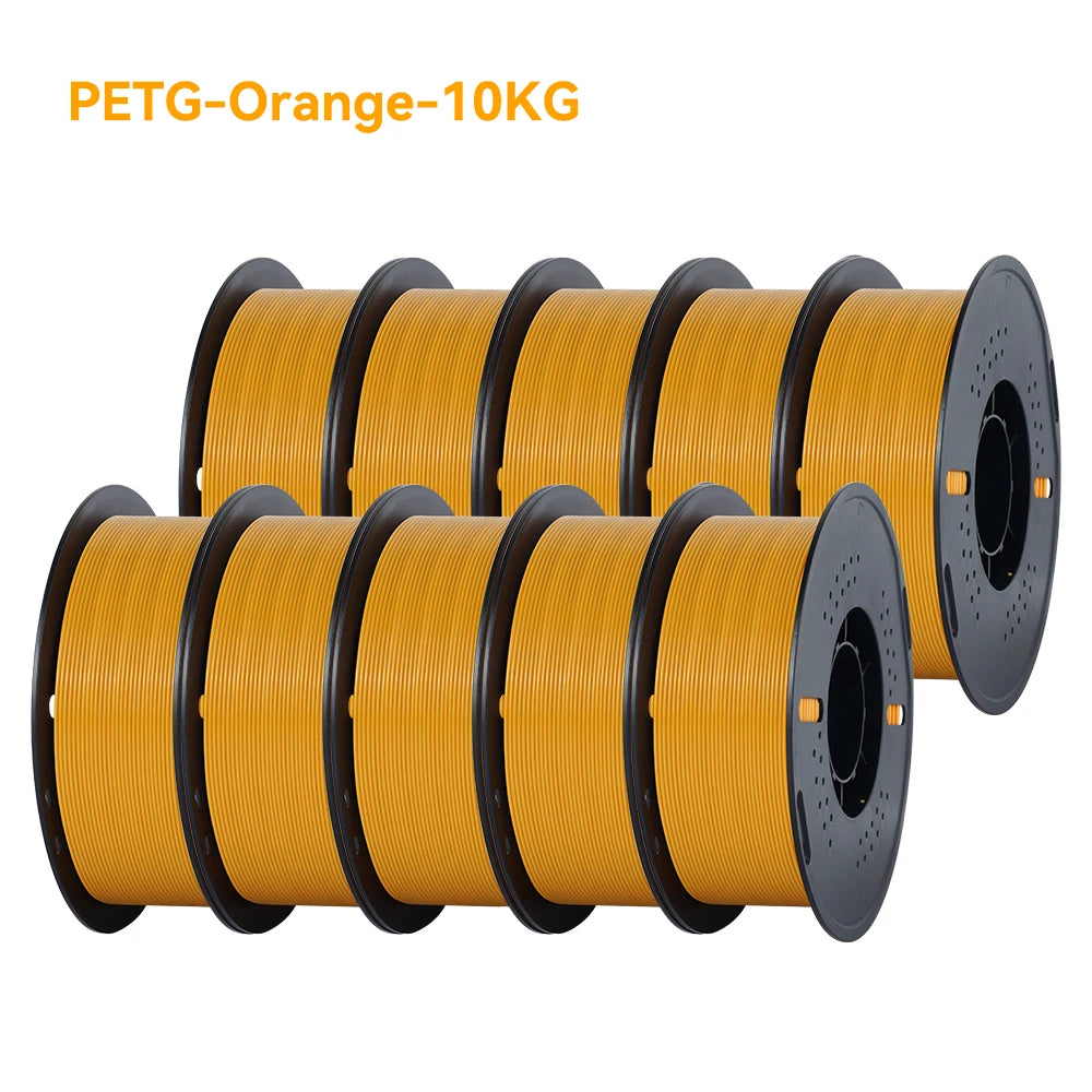 KINGROON 22LBS PETG or PLA filament 3D Printer Filament 10 Rolls 1KG 1.75MM Eco-Friendly Good Toughness Mix Color
