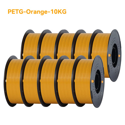 KINGROON 22LBS PETG or PLA filament 3D Printer Filament 10 Rolls 1KG 1.75MM Eco-Friendly Good Toughness Mix Color