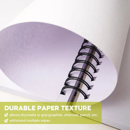 9"x12" double-sided hardcover sketchbook, 60 sheets, durable acid-free drawing paper