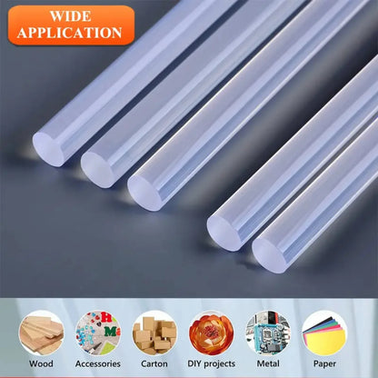 7mm EVA Silicone Hot Melt Adhesive Sticks for Glue Gun - Durable, Versatile