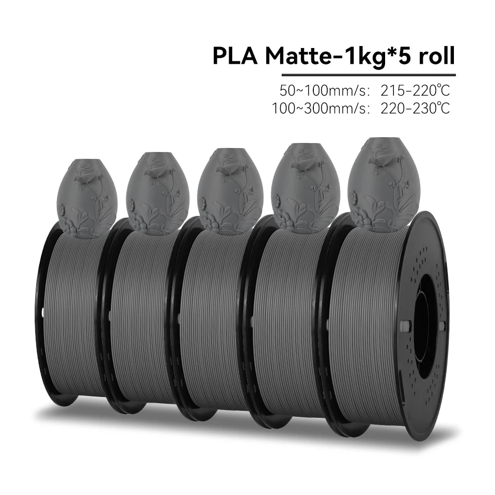 KEEPANG PLA/HS-PLA/PLA Matte/PLA Pro 5KG PLA 3D Filament 1.75mm 1KG/Roll (2.2lbs) Neatly Wound 3D Printing Materials