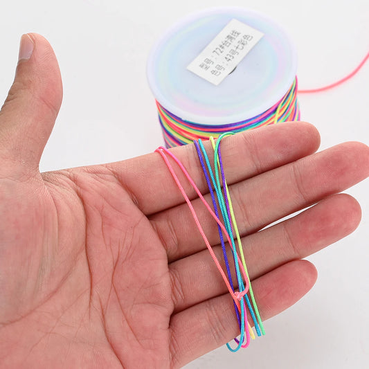 100m/Roll 0.8mm 28 Colors Nylon Thread Cord String for DIY Making Bracelet Necklace