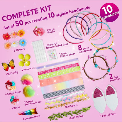 JOYFY Headband Making Kit for Girls Kids Headbands DIY Hair Accessories Make Your Own Hair Accessories