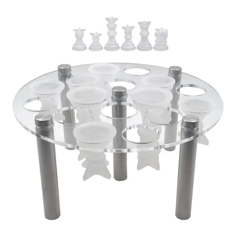 Chess Piece Mold Holder Acrylic 5 Leg Supports Stand For Epoxy Resin