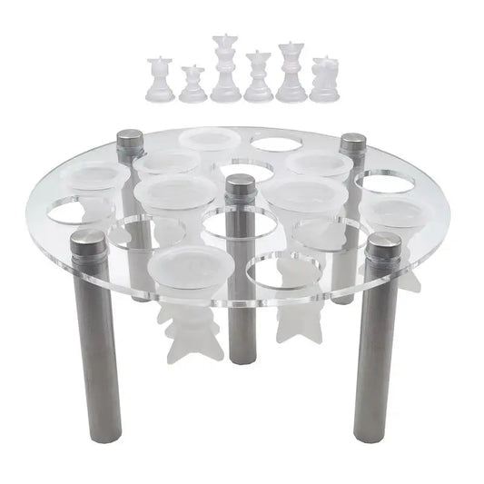 Chess Piece Mold Holder Acrylic 5 Leg Supports Stand For Epoxy Resin