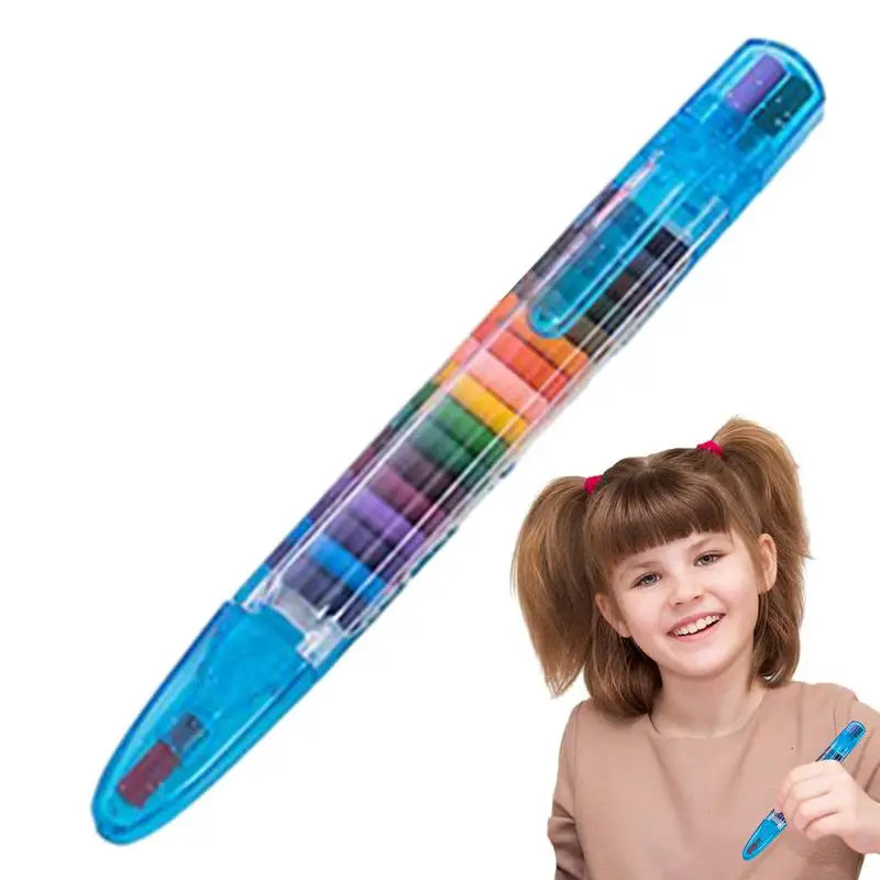 1pc 20 Colors Paint Pen Oil Pastel Safe Nontoxic Painting Graffiti Drawing Pen