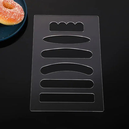 Woodworking Router Template 6-in-1 Acrylic Grab Handle Router Template 19.5x30cm/7.68x11.81 Inches Valet Tray